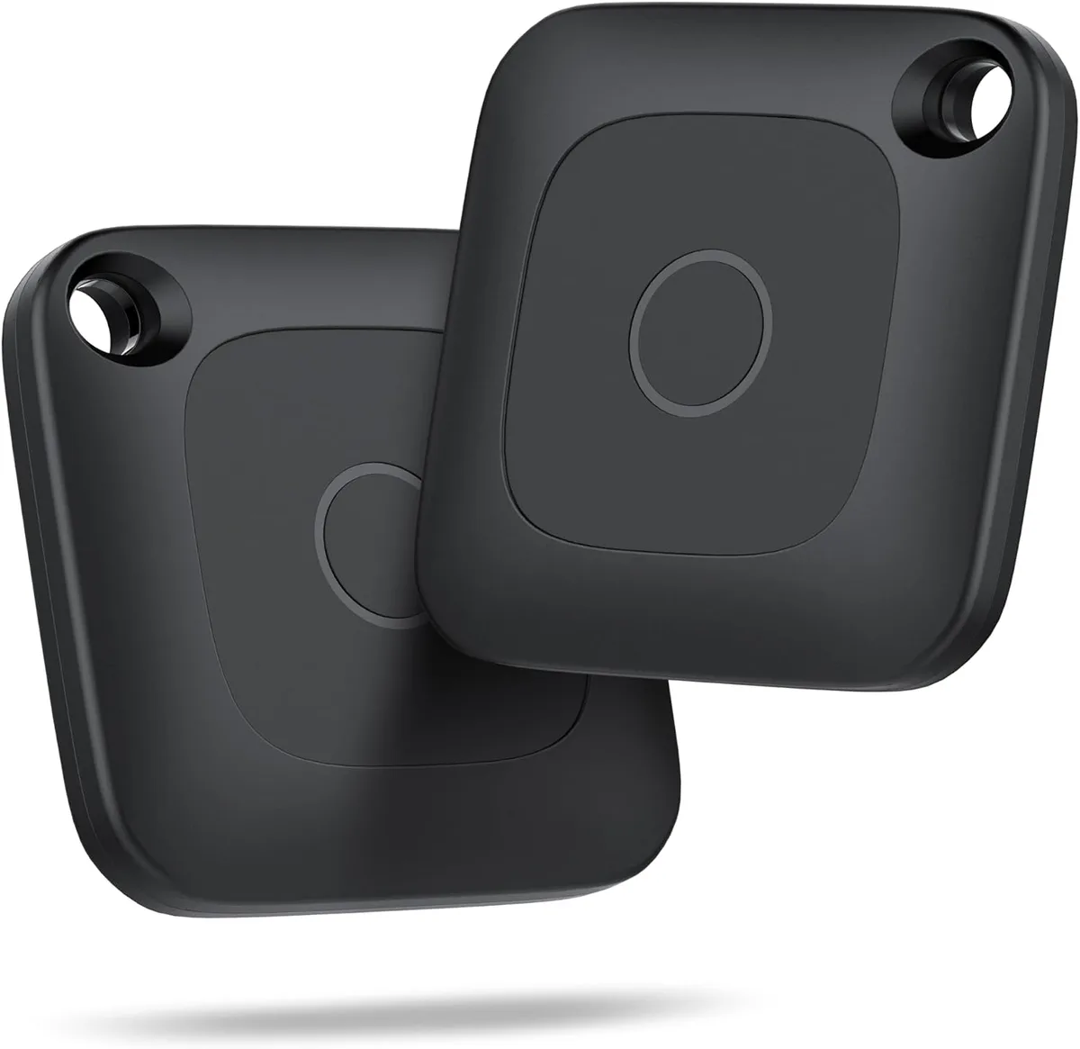 Two black Air Tracker tags for Apple Find My
